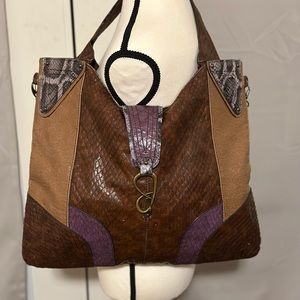 Jessica Simpson snake printed handbag